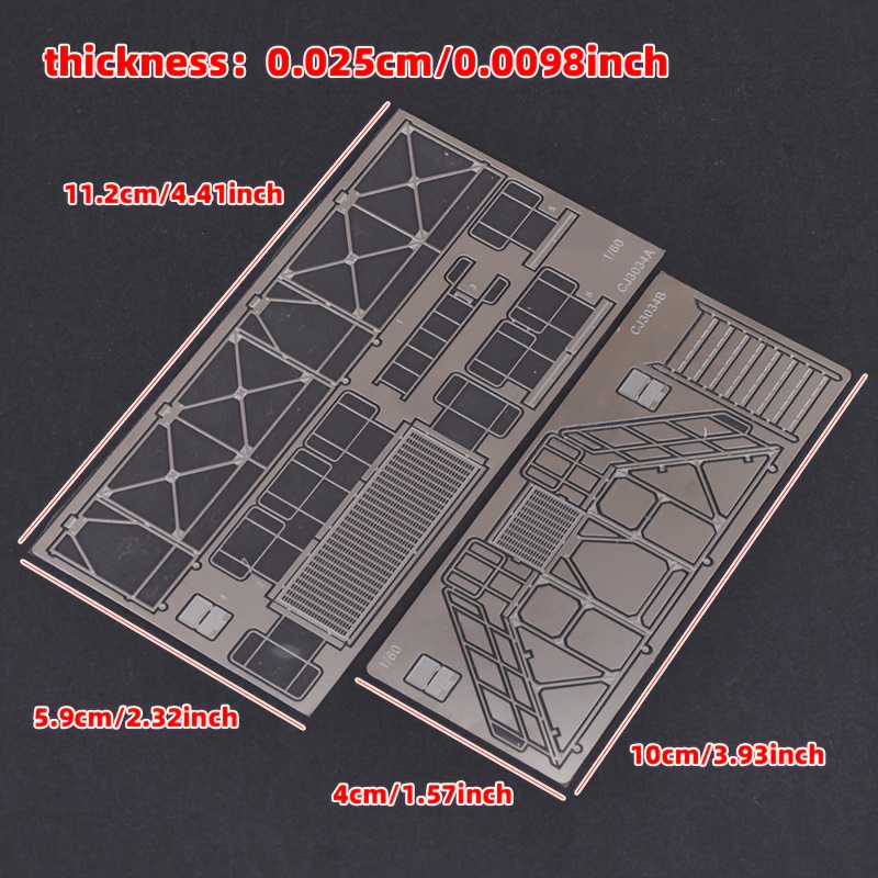1/60 PG Photo Each PE Scale Model Kit, Stainless Steel Features